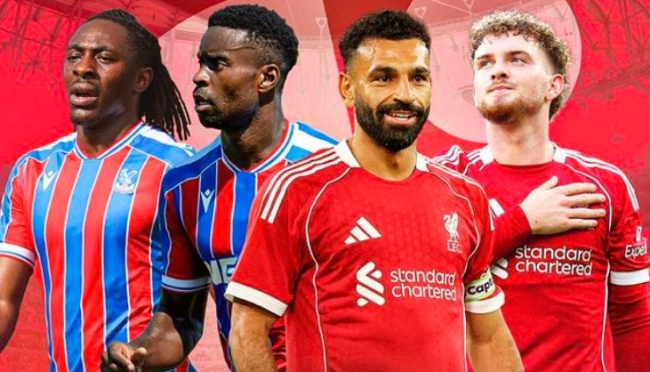 Palace chạm trán Liverpool.