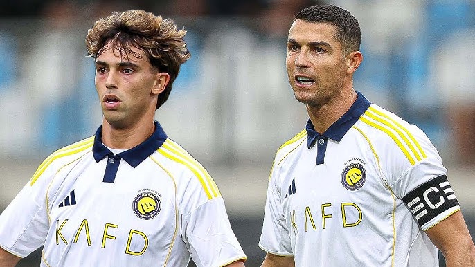 Joao Felix và Cristiano Ronaldo nay đã sát cánh cùng nhau trong màu áo Al Nassr.