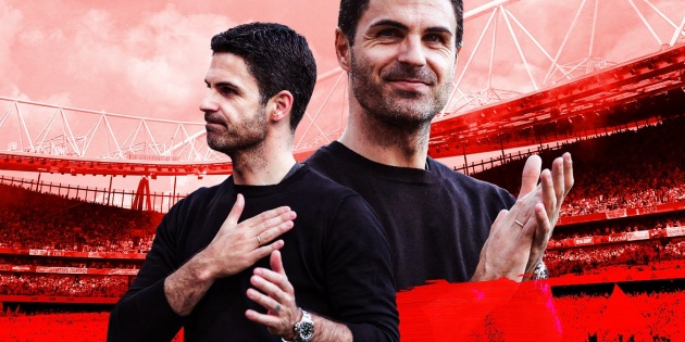 Áp lực là rất lớn đè nặng lên vai Arteta.
