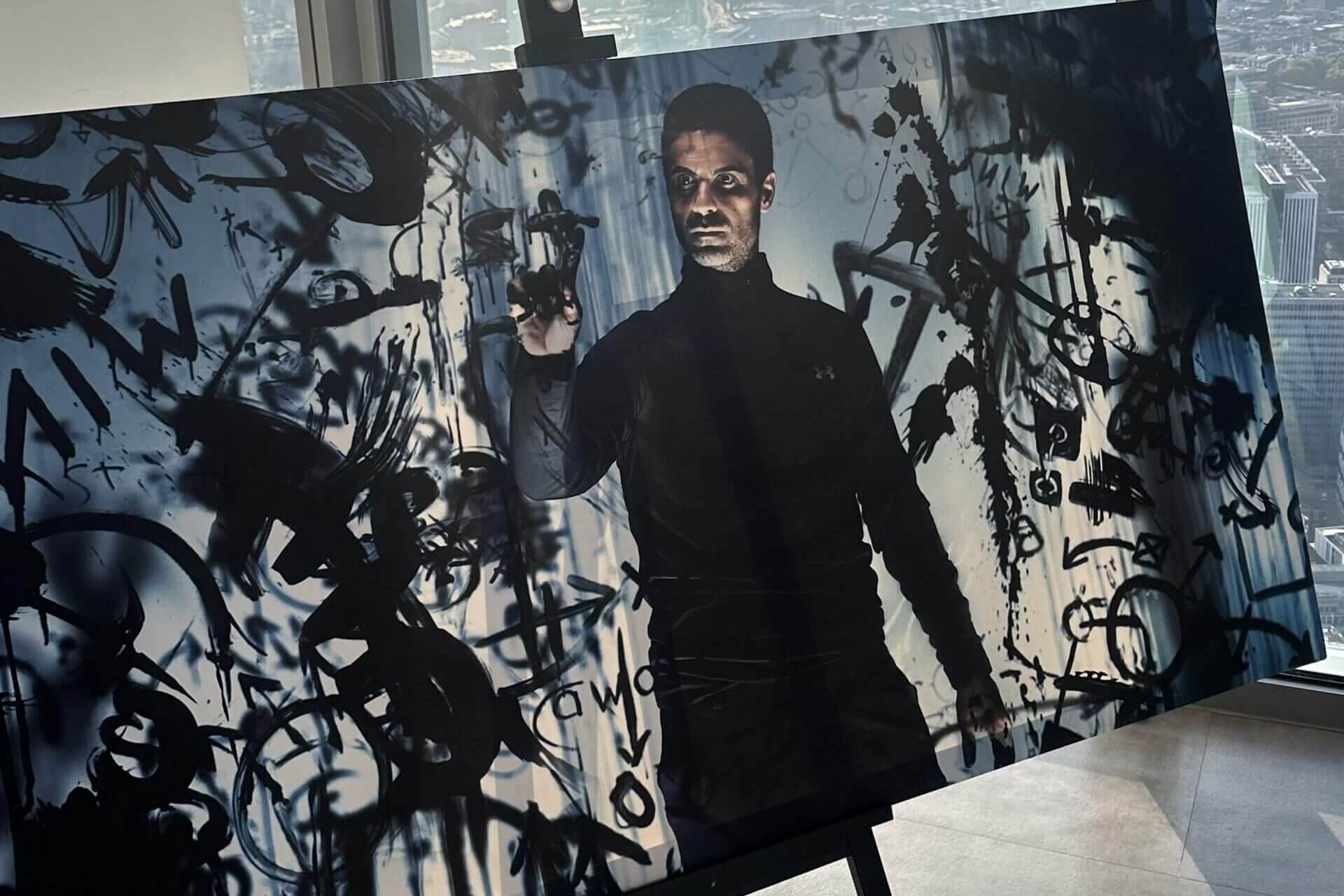 Bức ảnh nghệ thuật phác họa Arteta