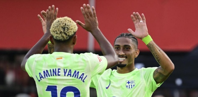 Yamal và Raphinha.