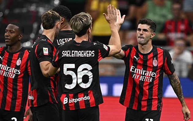 AC Milan dễ dàng đánh bại Bari ở đấu trường Copa Italia.