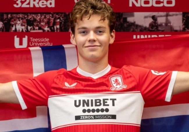 Sverre Nypan gia nhập Middlesbrough.