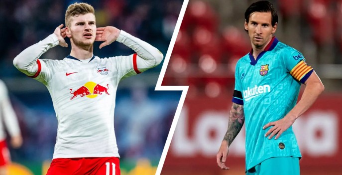 Timo Werner từng được so sánh với Lionel Messi.