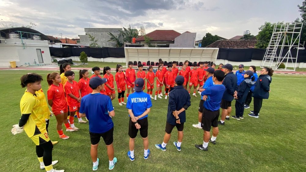 U16 nữ Việt Nam hướng đến chức vô địch ở giải Đông Nam Á. Ảnh: VFF.