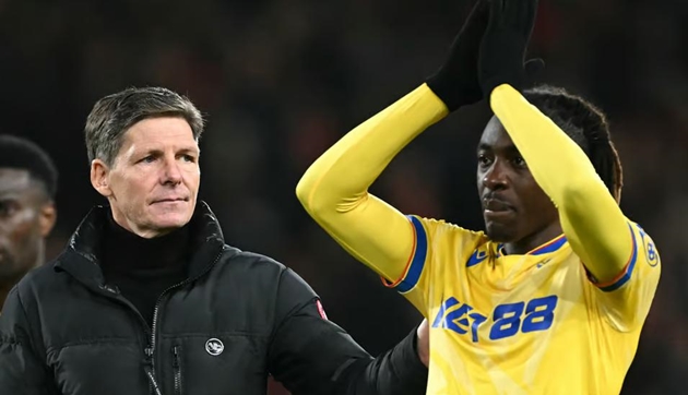 Oliver Glasner thừa nhận Eberechi Eze sẽ rời Crystal Palace.