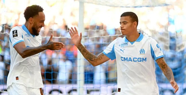 Greenwood và Aubameyang giúp hàng công Marseille thăng hoa.