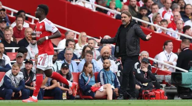 HLV Daniel Farke tâm phục khẩu phục Arsenal.