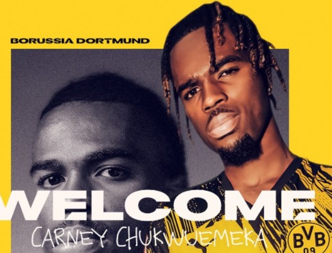 Carney Chukwuemeka gia nhập Dortmund.