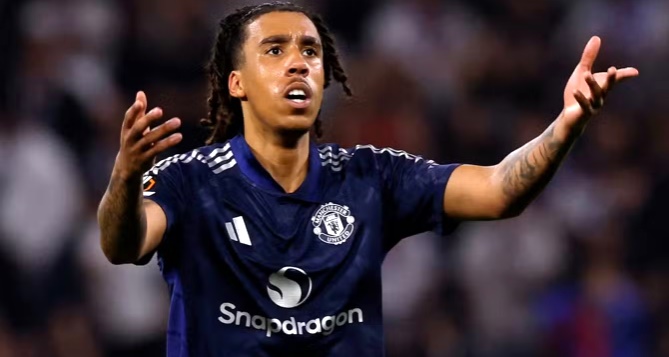 Yoro không có được thành tích tốt mỗi khi ra sân cho MU.