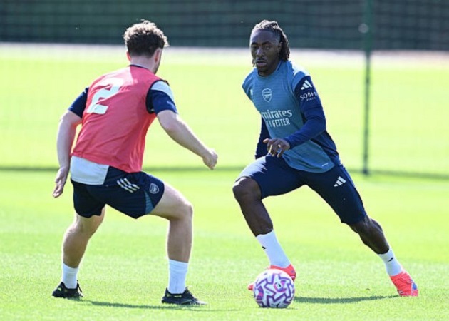 Eze đã tập luyện với những đồng đội mới.