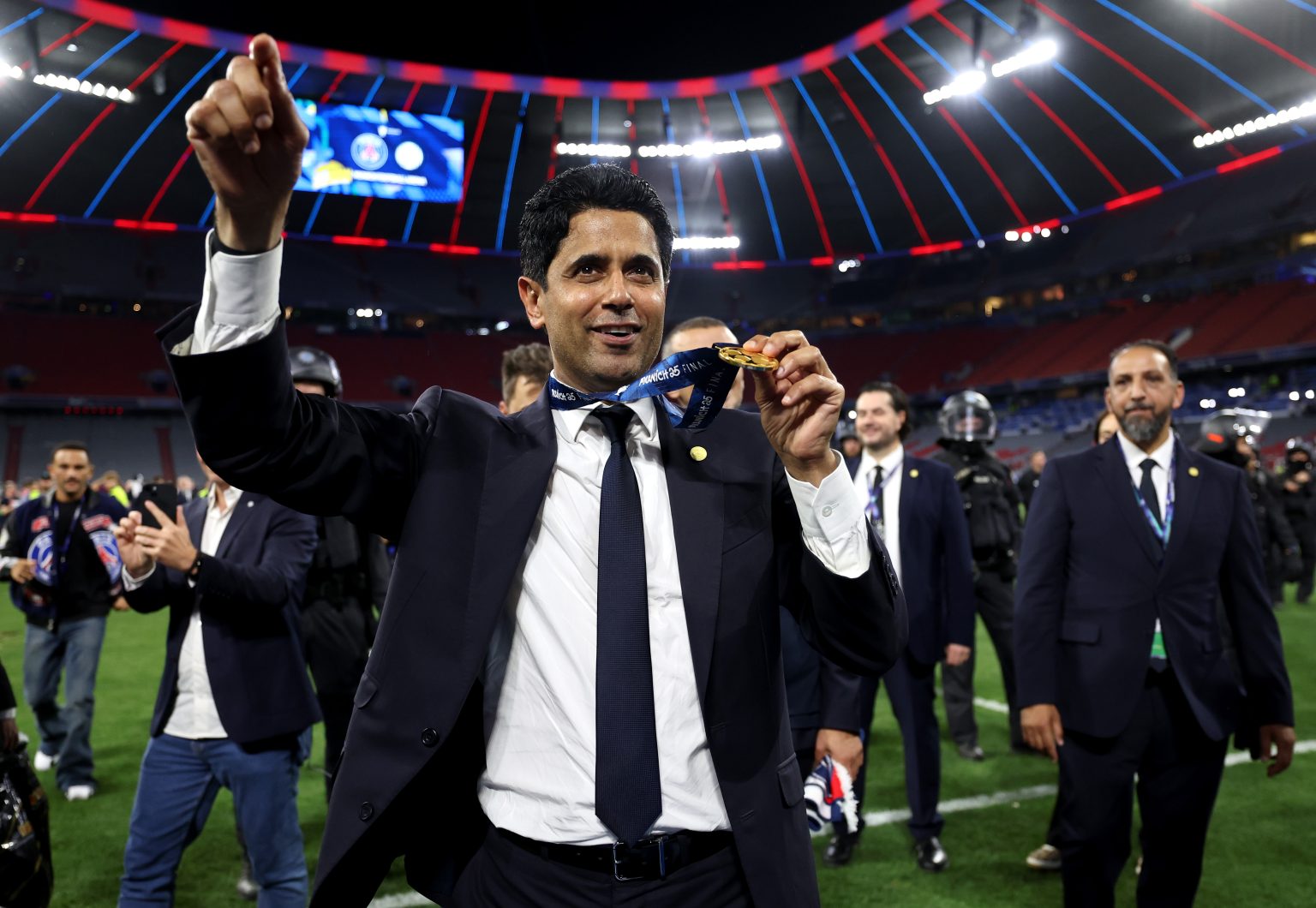 Nasser Al-Khelaifi háo hức gặp Barca.