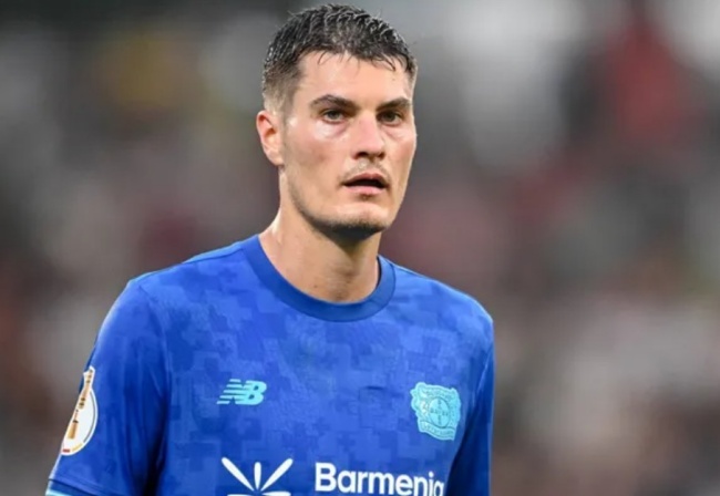 Tiền đạo Patrik Schick của Leverkusen.