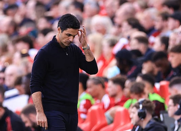 Ảnh bài viết Sự thận trọng của Arteta lại khiến Arsenal thất bại tại Anfield