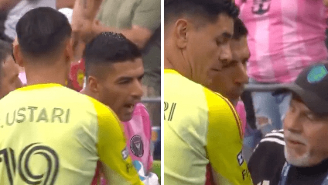 Luis Suarez lại cóhành động thiếu kiềm chế.