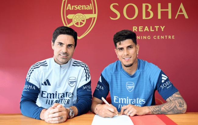 Piero Hincapie gia nhập Arsenal.