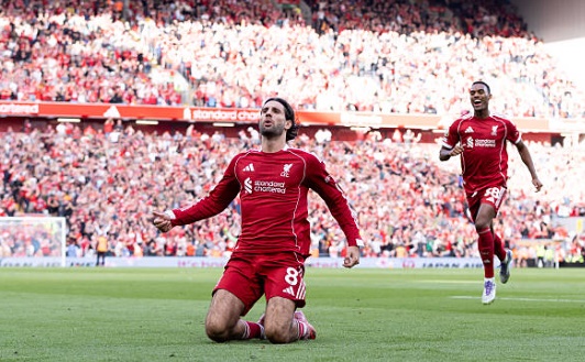 Dominik Szoboszlai đã tạo nên khoảnh khắc kỳ diệu tại Anfield.