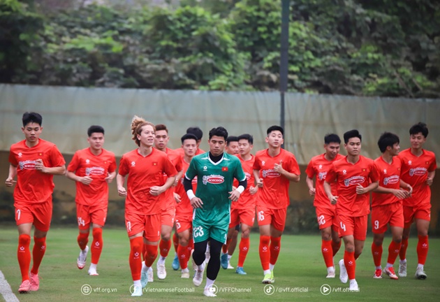 U23 Việt Nam chuẩn bị có cuộc đối đầu với U23 Bangladesh. Ảnh: VFF