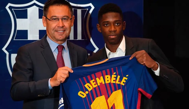 Barca chi đậm để có sự phục vụ của Dembele.