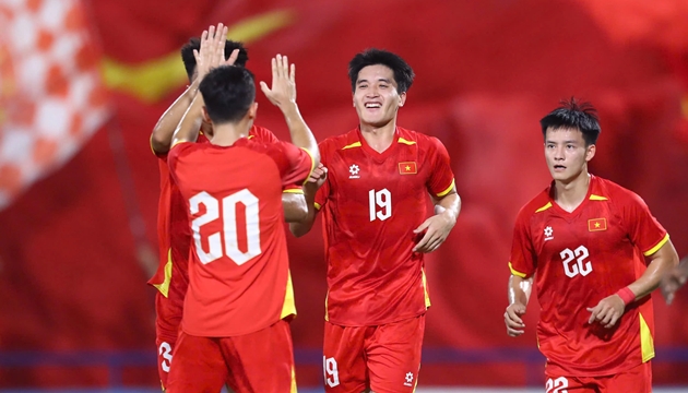 Ngọc Mỹ ghi bàn đầu tiên cho U23 Việt Nam.
