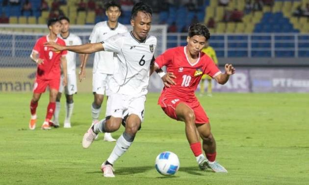 U23 Lào cầm hòa U23 Indonesia.