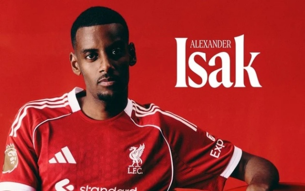 Bom tấn Isak của Liverpool.