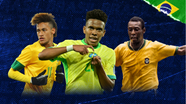 Ảnh bài viết Top 10 cầu thủ trẻ nhất ghi bàn cho Brazil: Estevao góp mặt