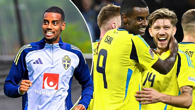 Ảnh bài viết Isak trở lại hạnh phúc, sẵn sàng thi đấu cho Thụy Điển