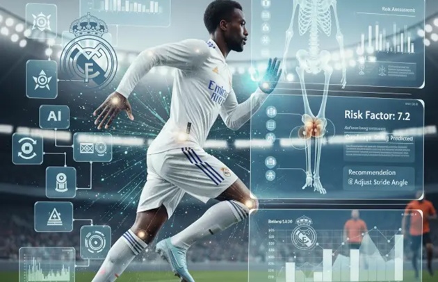 Ảnh bài viết Real Madrid giảm thiểu chấn thương nhờ trí tuệ nhân tạo