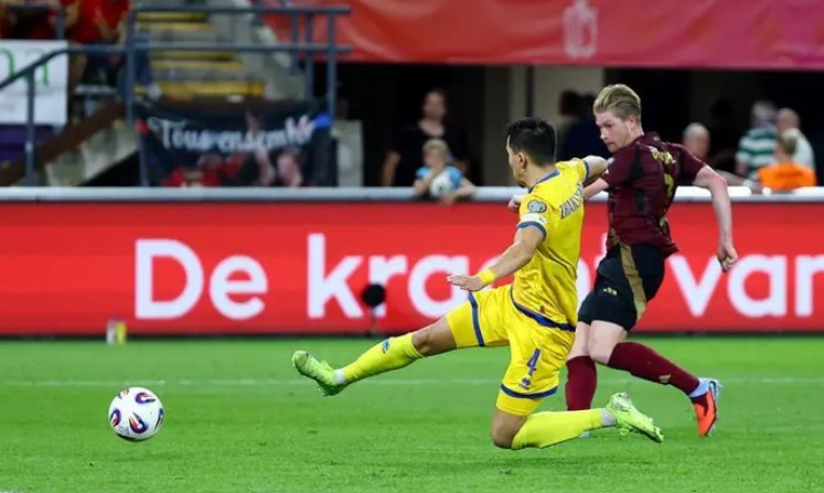 Ảnh bài viết Kevin De Bruyne rực sáng, Bỉ nhấn chìm Kazakhstan trong cơn mưa bàn thắng