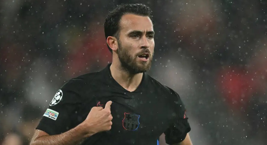 Garcia trong màu áo Barcelona.