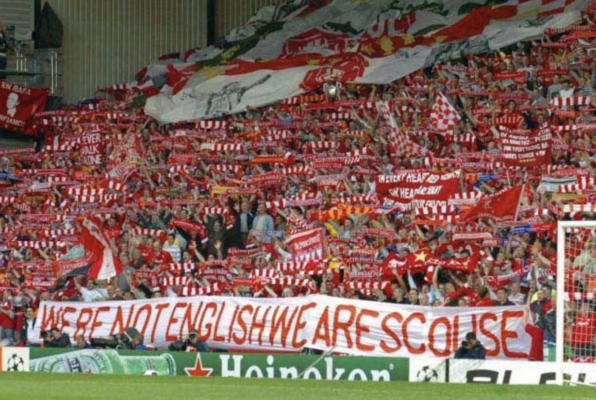 Ảnh bài viết "Scouse Not English": Giải mã lý do CĐV Liverpool không cổ vũ tuyển Anh