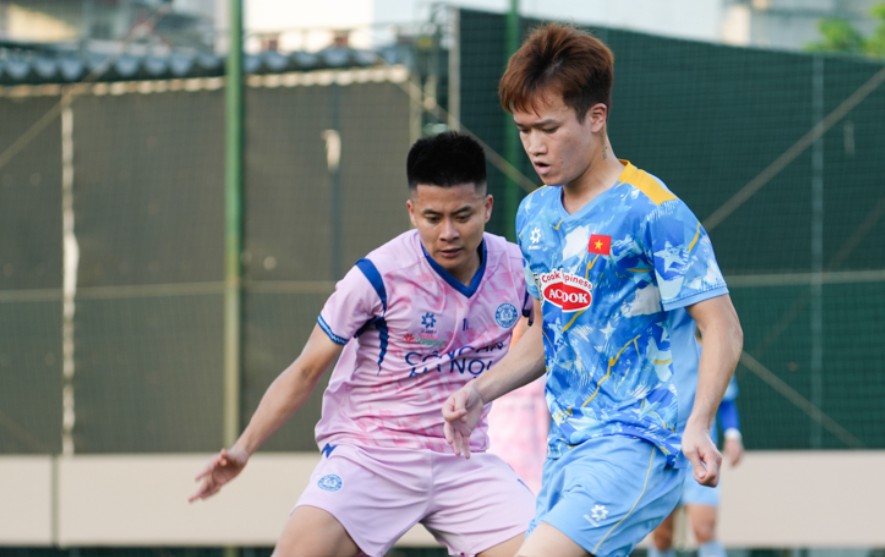 Tuyển Việt Nam vừa có chiến thắng nhọc nhằn trước CAHN. Ảnh: VFF.