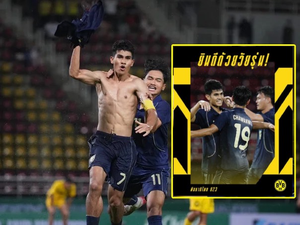 Ảnh bài viết Dortmund gửi thông điệp chúc mừng người hùng U23 Thái Lan