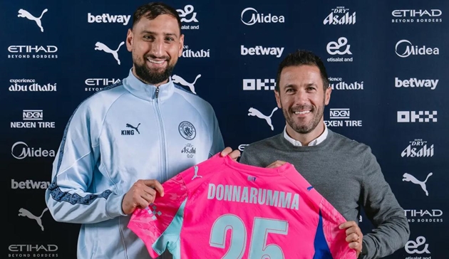 Tân binh Donnarumma của Man City.