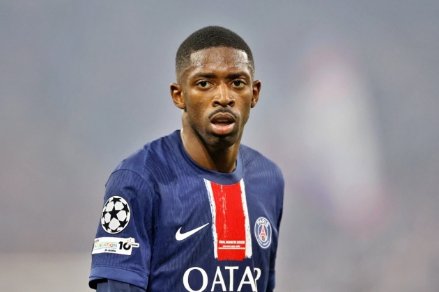 PSG không có được sự phục vụ của Dembele trận này.