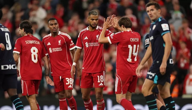 Ảnh bài viết Arne Slot hài lòng với phản ứng của Chiesa