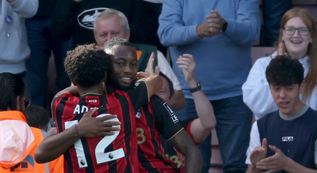 Ảnh bài viết Semenyo tạo dấu ấn, Bournemouth lọt top 3 Ngoại hạng Anh