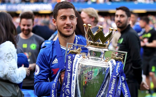 Hazard 2 lần giành Ngoại hạng Anh với Chelsea