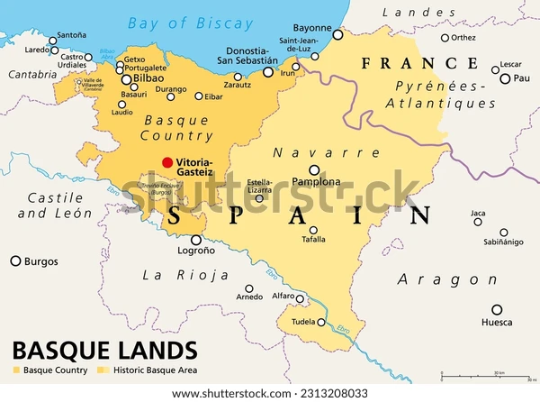 Bản đồ khu vực Basque