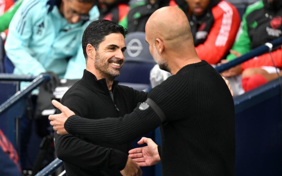 Pep và Arteta có những điểm tương đồng về triết lý bóng đá.