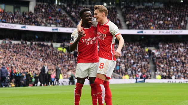 Ảnh bài viết Arteta bỏ ngỏ khả năng ra sân của Saka và Odegaard