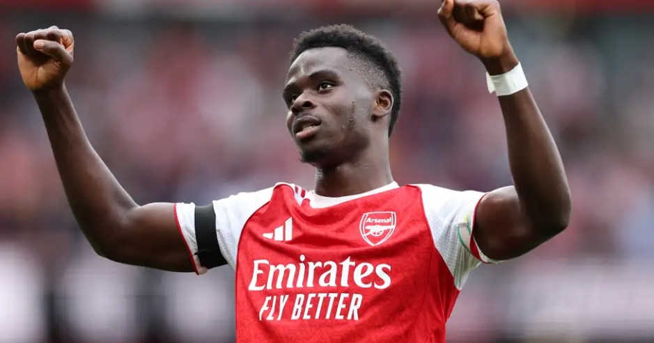 Ảnh bài viết Saka trở lại tập luyện trước trận đấu với Man City