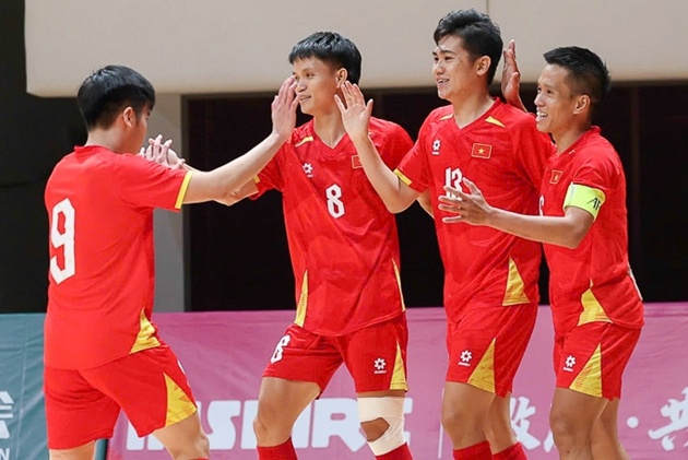 ĐT futsal Việt Nam giành chiến thắng áp đảo trước Hồng Kông. Ảnh: Vietnamnet