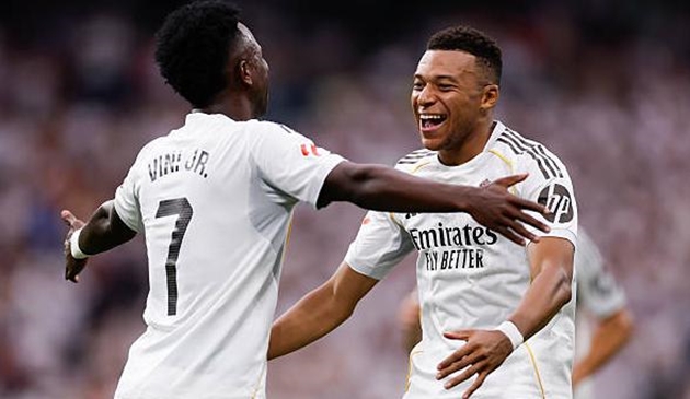Kylian Mbappe và Vinicius Junior là ngòi nổ chính của Real Madrid.