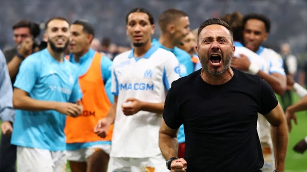 Thầy trò Roberto De Zerbi đánh bại Marseille.
