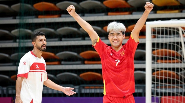 Futsal Việt Nam toàn thắng ở vòng loại châu Á.