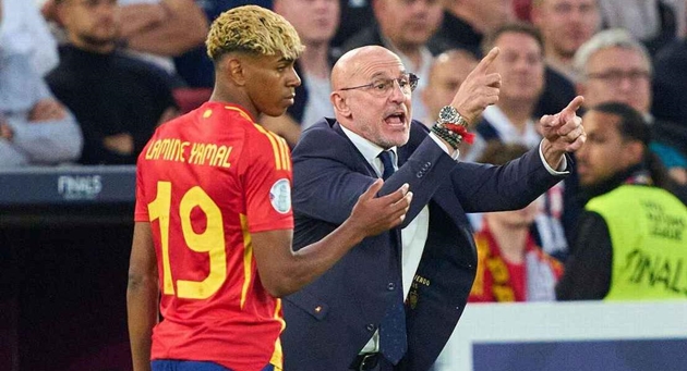 Ảnh bài viết De la Fuente phớt lờ cảnh báo của Hansi Flick về Yamal