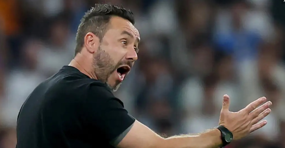 Ảnh bài viết De Zerbi phản ứng với án treo giò sau trận gặp PSG