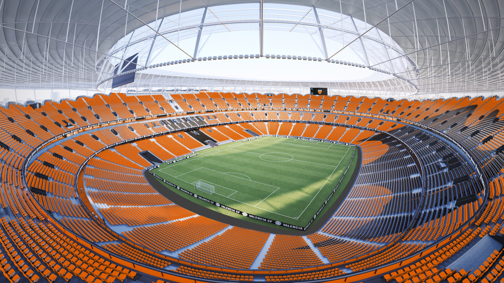 Nou Mestalla vẫn đang trong quá trình thi công